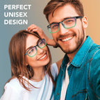 Benicci Stylish Blue Light Blocking Glasses for Women or Men - Ease Computer and Digital Eye Strain, Dry Eyes, Headaches and Blurry - Black Gradient Green