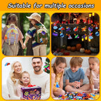 ZEAYOU 80Pcs Halloween Party Favors for Kids, Halloween Fidgets Toys with Mini Pop Keychain, Halloween Fidget Sensory Pop Toys, Classroom Prizes Box, Treasure Chest Treat Bags Gifts, Stress Relief