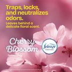 Glad ForceFlex MaxStrength Tall Kitchen Trash Bags, Rip and Tear Resistant, Cherry Blossoms Scented Pink Tall Garbage Bags, Odor Control, Febreze Freshness, 13 Gallon, 90 Count