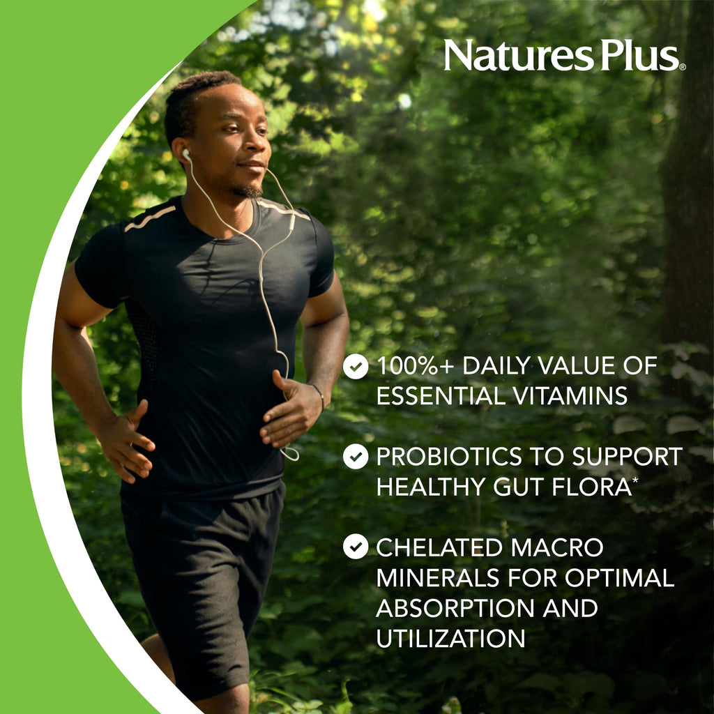NaturesPlus His Journey Teen - 30 Tablets - Once-Daily Multivitamin for Teenage Boys - Supports Overall Wellness, Energy, Focus, Skin & Muscles - Non-GMO, Vegan - 30 Servings