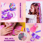 Beayuck Kids Makeup Kit for Girls - Girls Makeup Kit Toys, Real Washable Cosmetic Set with Storage Case, Kids Play Makeup Set for Christmas Birthday Gift 3 4 5 6 8 10 11 12+ Years Old, Purple