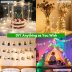 LitHome 66 FT Color Changing Fairy Lights Plug in with Remote, 200 LED