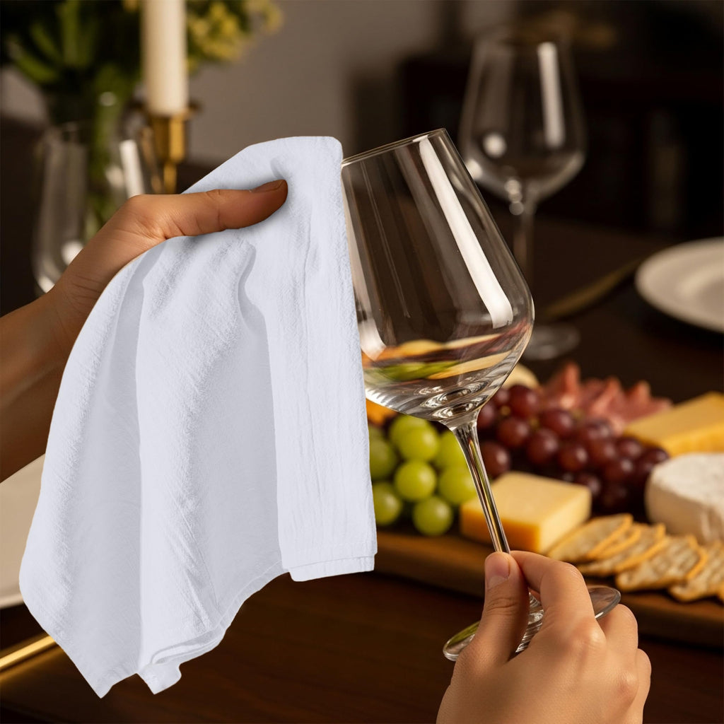 Utopia Kitchen White Flour Sack Towels [12 Pack - 28 x 28 Inch] 100% Cotton