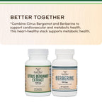 Citrus Bergamot Supplement, 1000mg, 60 Capsules - Supports Healthy Cholesterol & Triglyceride Levels - 1,000mg Servings (Bergamonte Standardization) by Double Wood