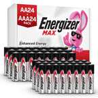 Energizer AA and AAA Batteries, 48 Count, Combo Pack Contains 24 Max Double A and 24 Max Triple A Batteries