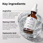 SKIN DEVA 20% Argireline Serum with Matrixyl 3000 Pure Hyaluronic Acid Serum For Face Deep Wrinkle Reducer Anti Aging Tones Skin and Stimulates Collagen Peptides Serum For Face