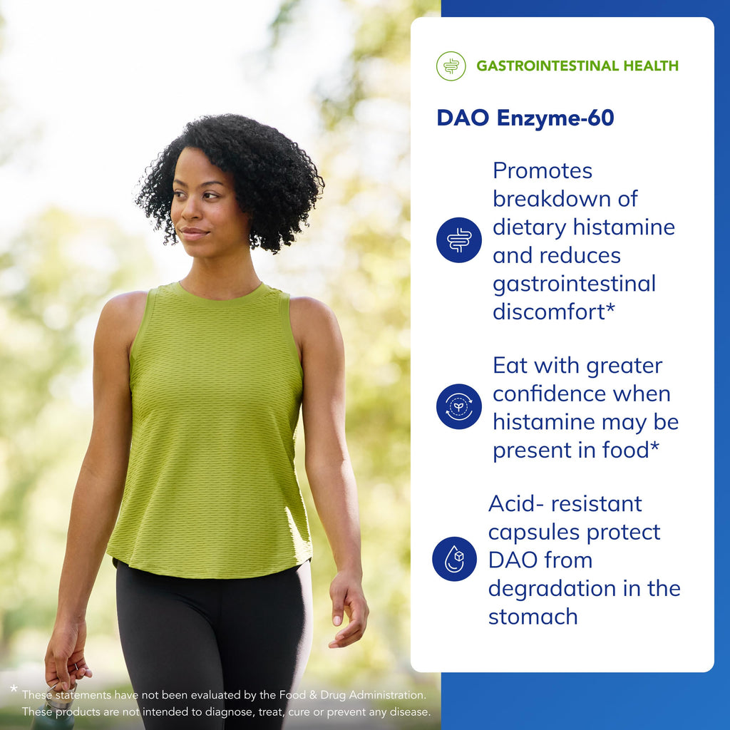 Pure Encapsulations DAO Enzyme - Histamine Breakdown Digestion Support Supplement* - Ease Digestive Discomfort & Skin Sensitivity* - Allergen-Free Health Supplement - 60 Capsules