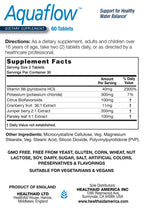 Aquaflow Water Balance Support Tablets – Helps Maintain Healthy Fluid Balance & Reduce Occasional Water Retention – Botanical Blend with Juniper, Parsley & Cranberry – Vegan – 60 Tablets*