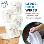 Zogics Wellness Center Cleaning Wipes – Gym Equipment Wipes for Cleaning Surfaces and Equipment, Durable and Safe Pre-Saturated (4,600 Count, 4 Rolls of 1150)