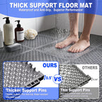 16 PCS Modular Interlocking Cushion Interlocking Floor Tiles with Hole