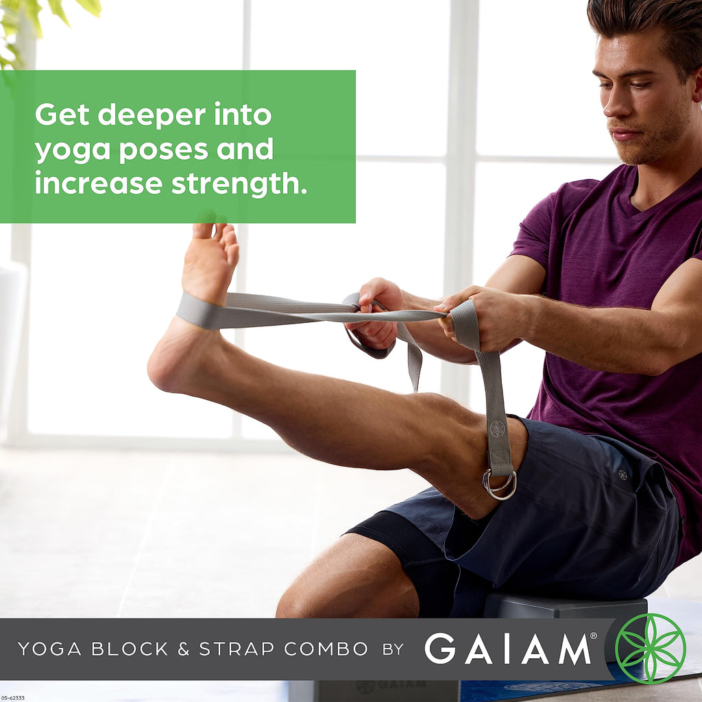Gaiam, Block/Strap Yoga Combo