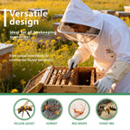 ANDES Sting Proof Bee Suit with Gloves & Fencing Veil, L(Fits 5'7"-5'11")