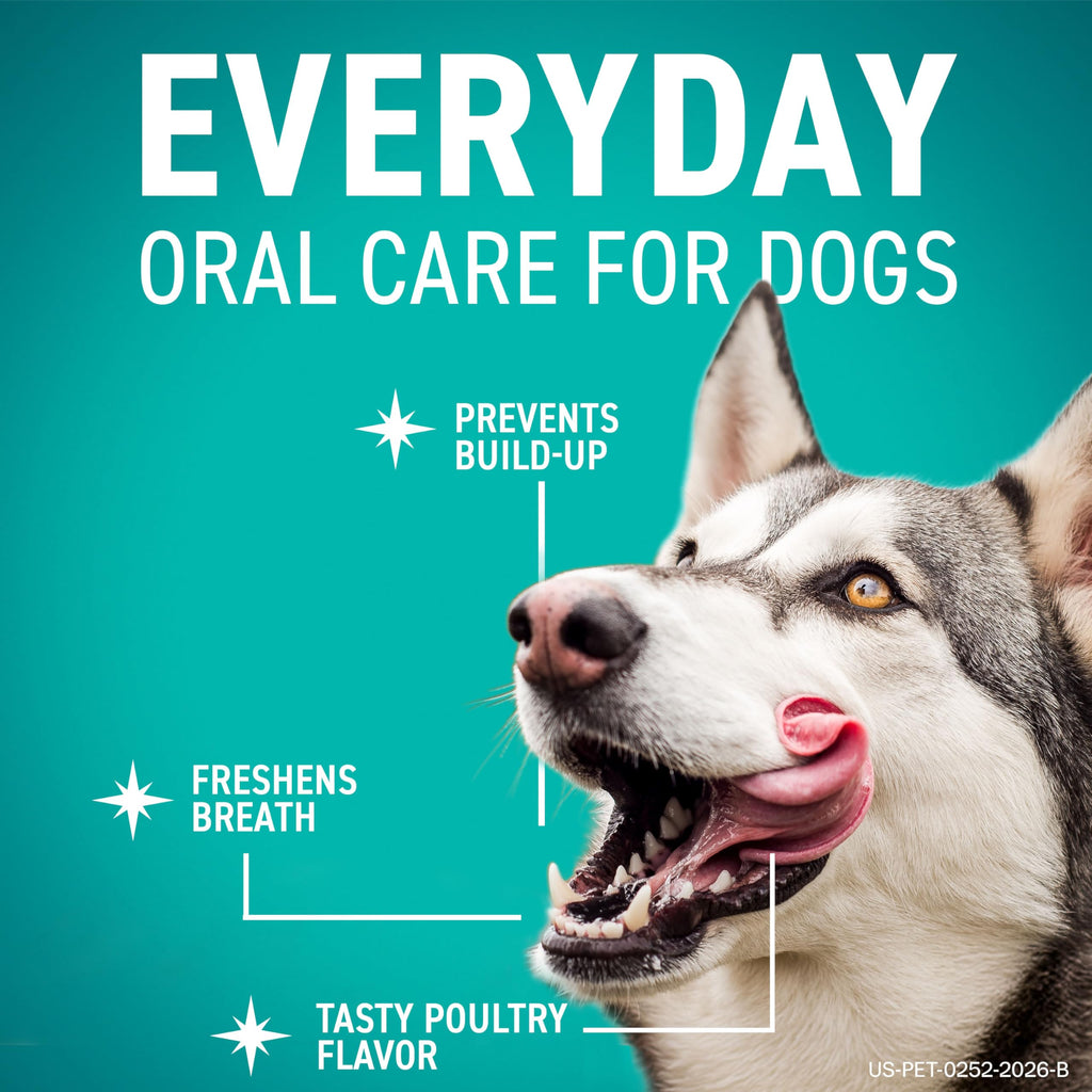OraVet Dental Chews for Dogs, Oral Care and Hygiene Chews (Extra Small Dogs, 3.5-9 lbs.) Yellow Pouch, 30 Count