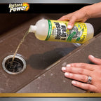 Instant Power Disposal and Drain Cleaner – Liquid Enzyme Clog Remover, Cleans and Deodorizes, Removes Drain Blockages, Fresh Lemon Scent 33.8 Fl oz, 1 Liter 4 Pack