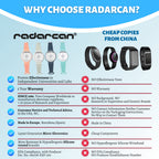 RADARCAN® R-2022 Premium Mosquito Repellent Outdoor, Ultrasonic Insect Wristband, Portable Repeller, Electronic Bracelet Watch Clip, Highly Effective DEET-Free Anti Mosquito Baby, Kids & Adults Blue