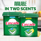 Cascade Complete Dishwasher Pods, Dishwasher Detergent, Dish Detergent Tab Tablets, Fresh, 100 Count (Packaging May Vary)
