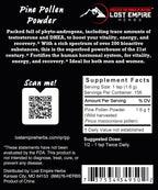 Pine Pollen Powder - Non-Irradiated, Wild Harvested, Cell Wall Cracked - Supplement Great for Men and Women for Energy, Vitality and Longevity (250 Grams)