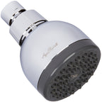 Aqua Elegante High Pressure Shower Head - Best 3 Inch Wall Mount Bathroom Showerhead For Boosting Low Flow With Anti-Clog Nozzles & Adjustable Brass Ball Joint - 1.8 GPM - Polished Chrome