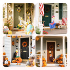 CAMDUCK 8 Set Holiday Porch Goose Outfits Clothes for 23 Inch Lawn Goose, All Season Decorative Goose Costume, Outdoor Porch Yard Garden Patio Geese Clothes Decoration