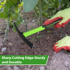 NAUKII 15inch Gardening Pick Durable and Comfortable Handle Garden Tool for Flower Work