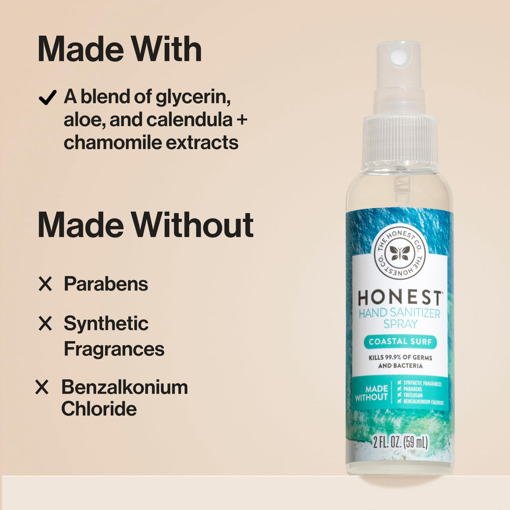 The Honest Company Hand Sanitizer Spray, Lavender Field, 20 Pack, 2 Fl. Oz.