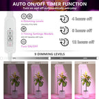 KINGPLUS 48W Grow Light for Indoor Plants with Stand, Tri-Head Plant Light