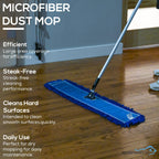 KLEEN HANDLER 36" Microfiber Dust Mop Head Replacement, Large, 3 Pack