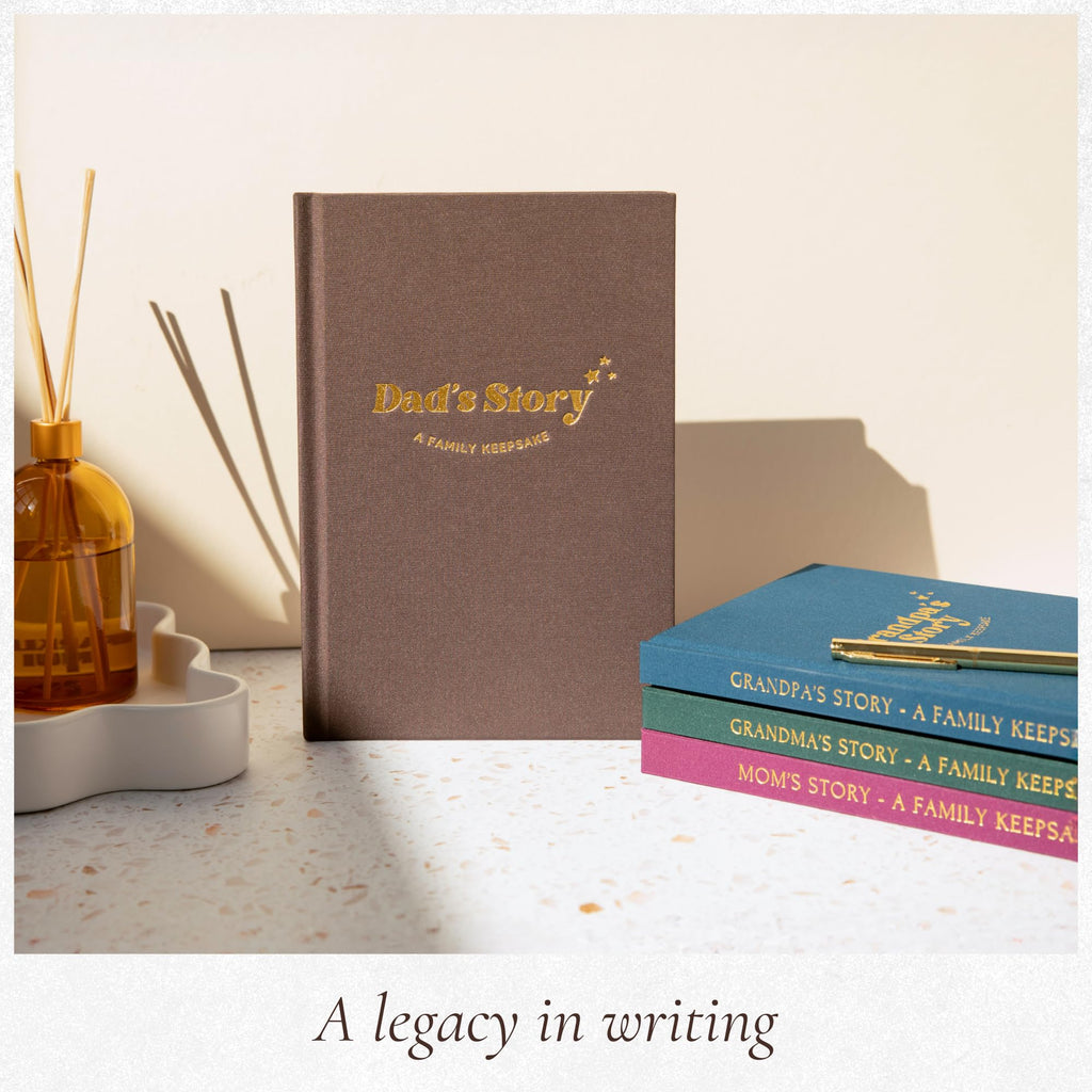 Dad's Story Journal (Hardcover with Case): A Meaningful Keepsake for a Father to Share His Life Journey and Memories, Includes 250+ Prompt Questions, Sentimental Gifts Idea