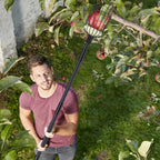 TwinkleTool Fruit Picker Pole with Basket - 8.43FT(101Inch) Adjustable Fruit Picker with Basket, Orange Picker, Fruit Picking Pole for Orange Apple Avocados Lemon, Black