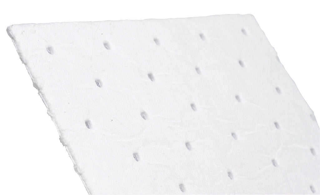 Brady SPC BPO100 15" x 17" Heavy Weight Economical Oil Only Absorbent Pads - 100 ct