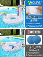 Aulock Exlarge Clear Pool Liner Repair Patch - 4ft x 2.8ft Self-Adhesive PVC Vinyl Patch Kit for In-Ground or Above Ground Pools Inflatable Swimming Pools Boat Air Mattress