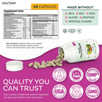 Teen Vitamins for Girls 12-17 - Teen Multivitamin Supreme with D3, Iron, Calcium, Biotin, Digestive Enzymes – Teenager Girl Multi Vitamins for Energy, Immune & Mood Support – 60 Count