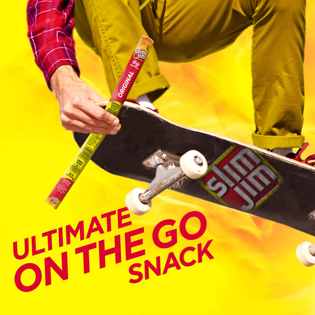 Slim Jim Giant Smoked Jerky Sticks, Original Flavor, 0.97 oz., 24-ct
