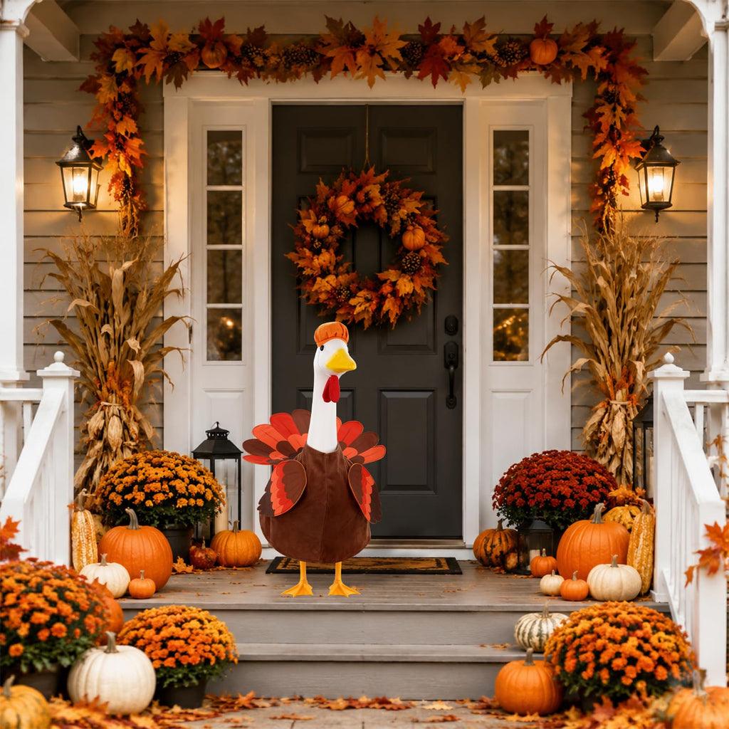 Thanksgiving Goose Outfit Turkey Goose Costume for Outdoor Garden Decor