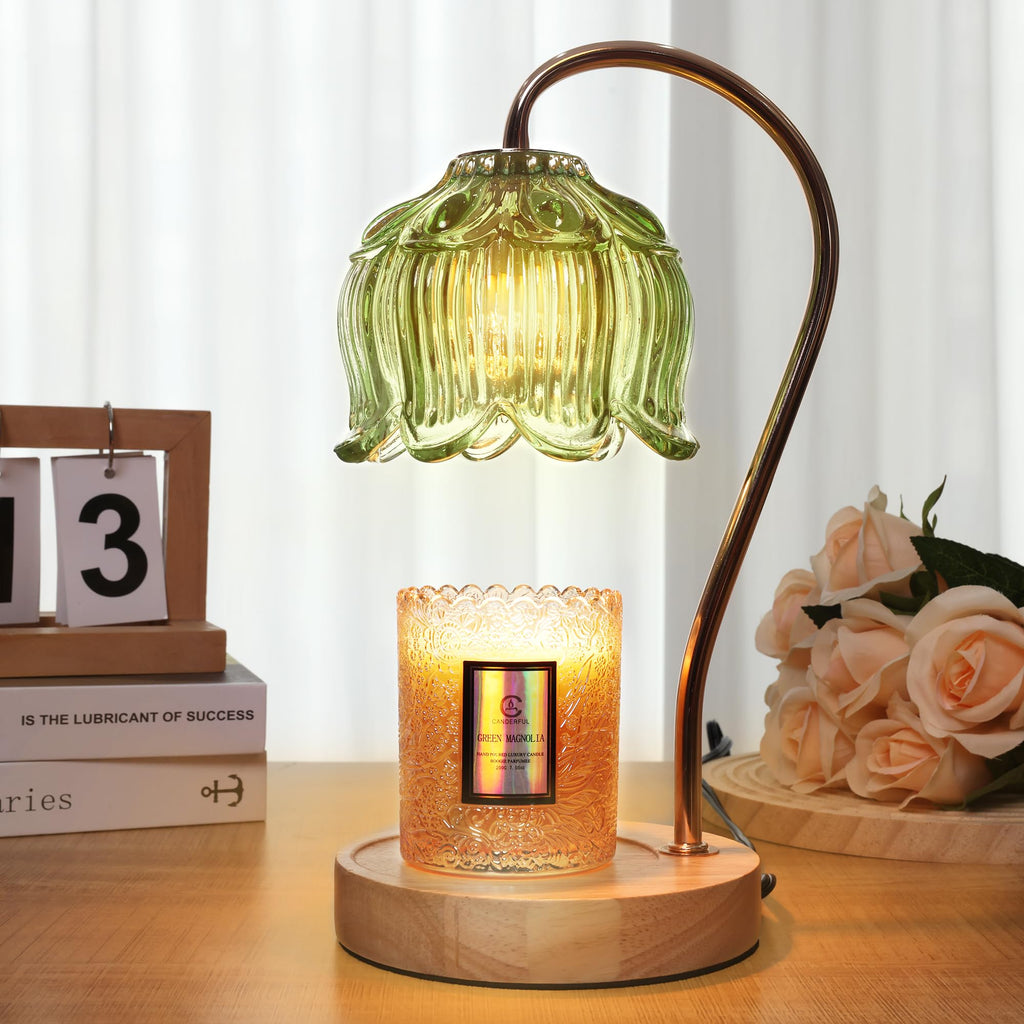 Merrtody Flower Candle Warmer Lamp with Timer & Dimmer