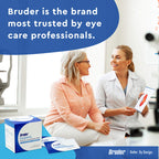 Bruder Hygienic Eyelid Cleansing Wipes (Pack of 2) | Rinse-free Exfoliating Wipes Remove Excess Oil and Debris from Eyelids & Lashes | 30 Count Box