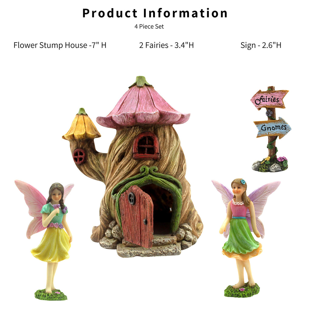 PRETMANNS Fairy Garden House Accessories Outdoor Kit 7” High