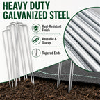 200 Pack 8 Inch Landscape Staples, Weed Barrier Stakes, 11 Gauge Galvanized