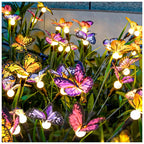 TONULAX Solar Garden Lights - 4 Pack Swaying Butterfly Light, Swaying in The Wind, Solar Outdoor Lights, Yard Patio Pathway Decoration, High Flexibility Iron Wire & Realistic Butterflies(4 Pack)