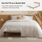 Bedsure Queen Comforter Set, Prewashed Bedding Beige