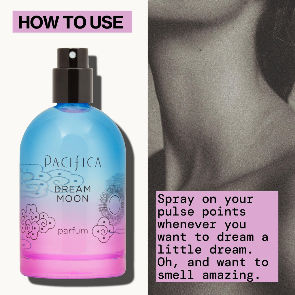 Pacifica Dream Moon Spray Perfume 2 fl oz ��� Bergamot, Pink Rose, Vanilla, Sandalwood & Patchouli ��� Clean, Vegan & Cruelty-Free Natural Perfume