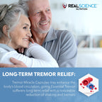 Real Science Tremor Miracle Capsules – Tremor Relief Supplement and Hand Tremor Aids for Adults – with TremorStop Blend, GABA, and Vitamins for Neurotransmission Support – Made in USA, 60 Caps