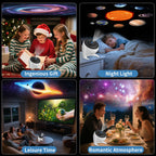 FlyLily Galaxy Projector for Bedroom, 13 in 1 Planetarium Star Projector with Solar System & Constellation, 360° Rotating Galaxy Light Projector, Space Night Light Projector for Kids Adults Gifts