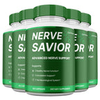 (5 Pack) NerveSavior Supplement Pills, Nerve Savior All Natural Brain and Cognitive Supplement Pills
