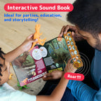 PREXTEX Dinosaur Toys for Kids 3-5 - 12 Dinosaur Figurines and Dino Book for Kids with Sound - Realistic Toy Dinosaurs Figures - Dino Toys with Sound Books