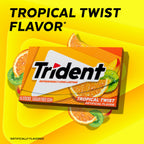 Trident Tropical Sugar-Free Gum, 12 Packs of 14 Pieces (168 Total Pieces)
