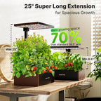 SUNCOZE Smart Hydroponics Growing System, 20 Pods, 25 in Adjustable Height
