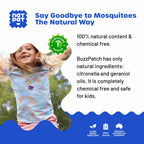 NATPAT Buzz Patch Mosquito Patch Stickers for Kids - Plant Based Ingredients, Non-Toxic - The Original All Natural Citronella Essential Oil Insect Patch, DEET Free, for Toddlers, Kids (48 Pack)