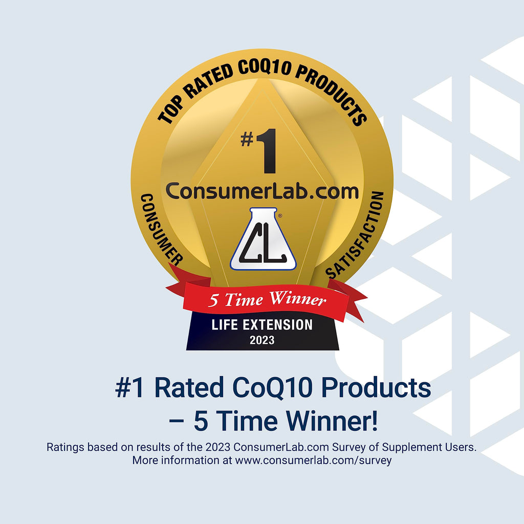 Life Extension Super Ubiquinol CoQ10 with PQQ, coenzyme Q10, pyrroloquinoline Quinone, Heart Health Supplement, Maximum Absorption, 100 mg, Non-GMO, Gluten-Free, softgels, 30 Count (Pack of 2)