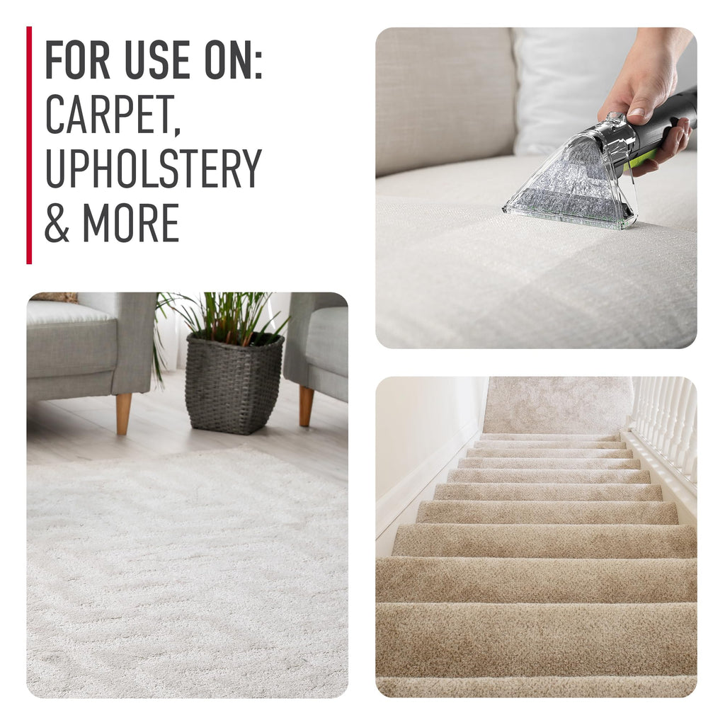 Hoover Pure Essentials Carpet Cleaner Solution, 50 oz., Fresh Rain Scent, Natural Plant Based Formula, Deep Cleaning Carpet Shampoo Solution, Pair with Hoover Carpet Cleaner Machine